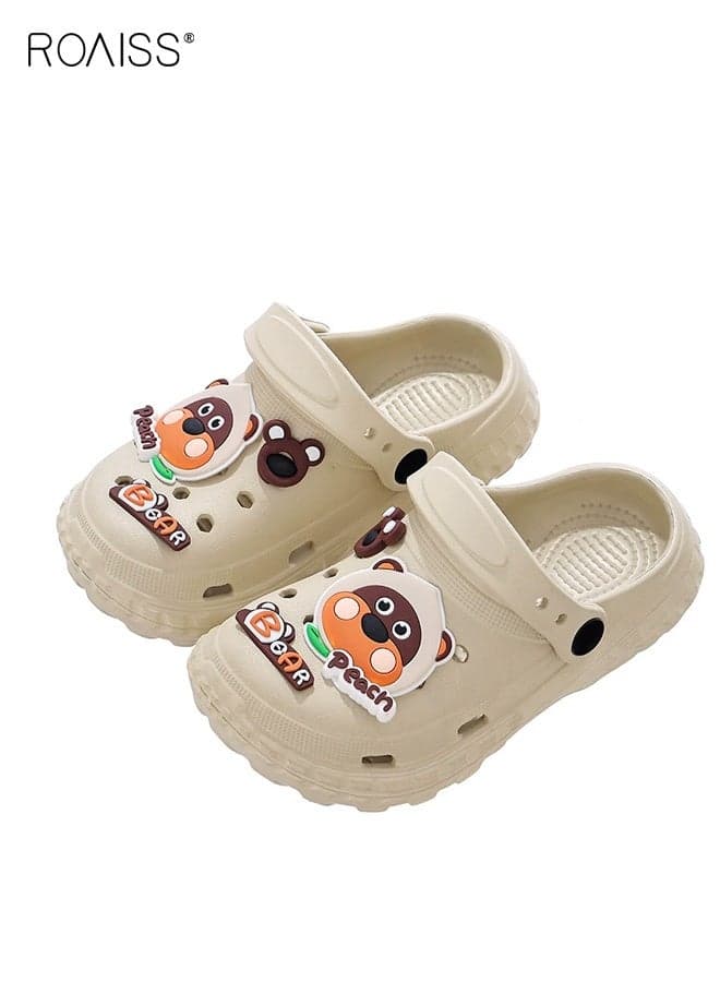 Kid's Adorable Sandals, Comfort Clogs with EVA Non-slip Sole, Breathable Slippers, Unisex Kids Slip on Slides, Casual Beach Shoes for Kids