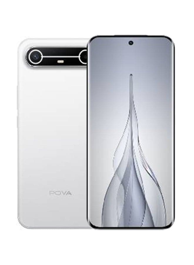 POVA Slim 5G Dual SIM Slim White 8GB RAM 256GB 5G - Middle East Version