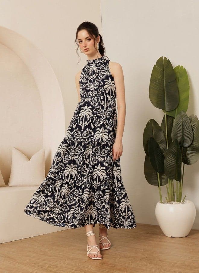 Floral Print Maxi Dress for Women