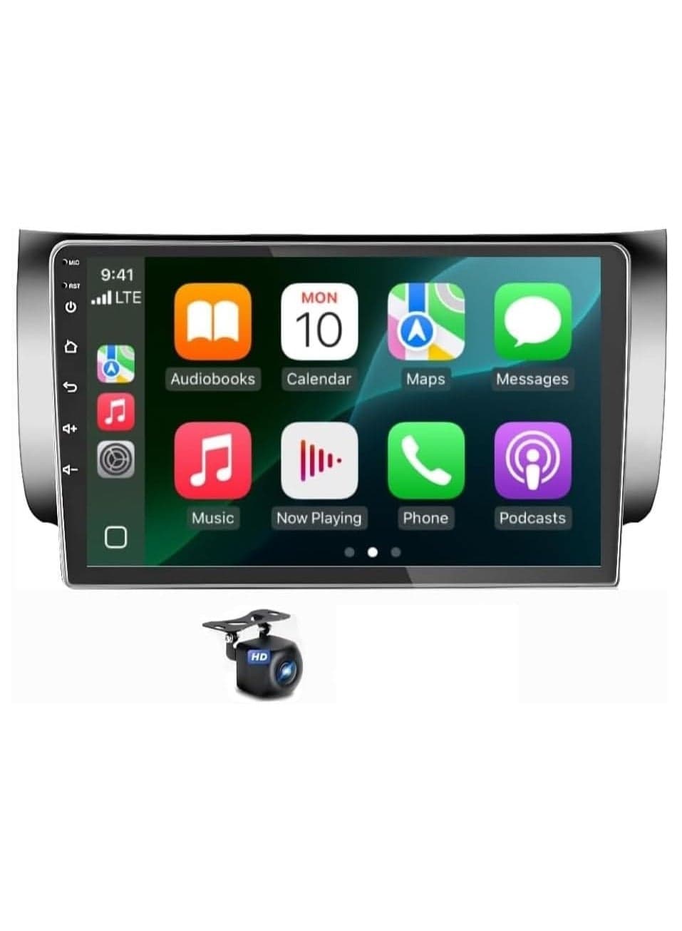 Android Car Stereo for Nissan Sentra Tiida 2012-2019 1GB RAM 32GB ROM Mirror Link Wi-Fi BT, Radio GPS Navigation, 10 Inch IPS Touch Screen with AHD Camera Included