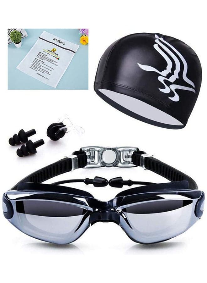 5-In-1 Swim Goggles And Cap Set
