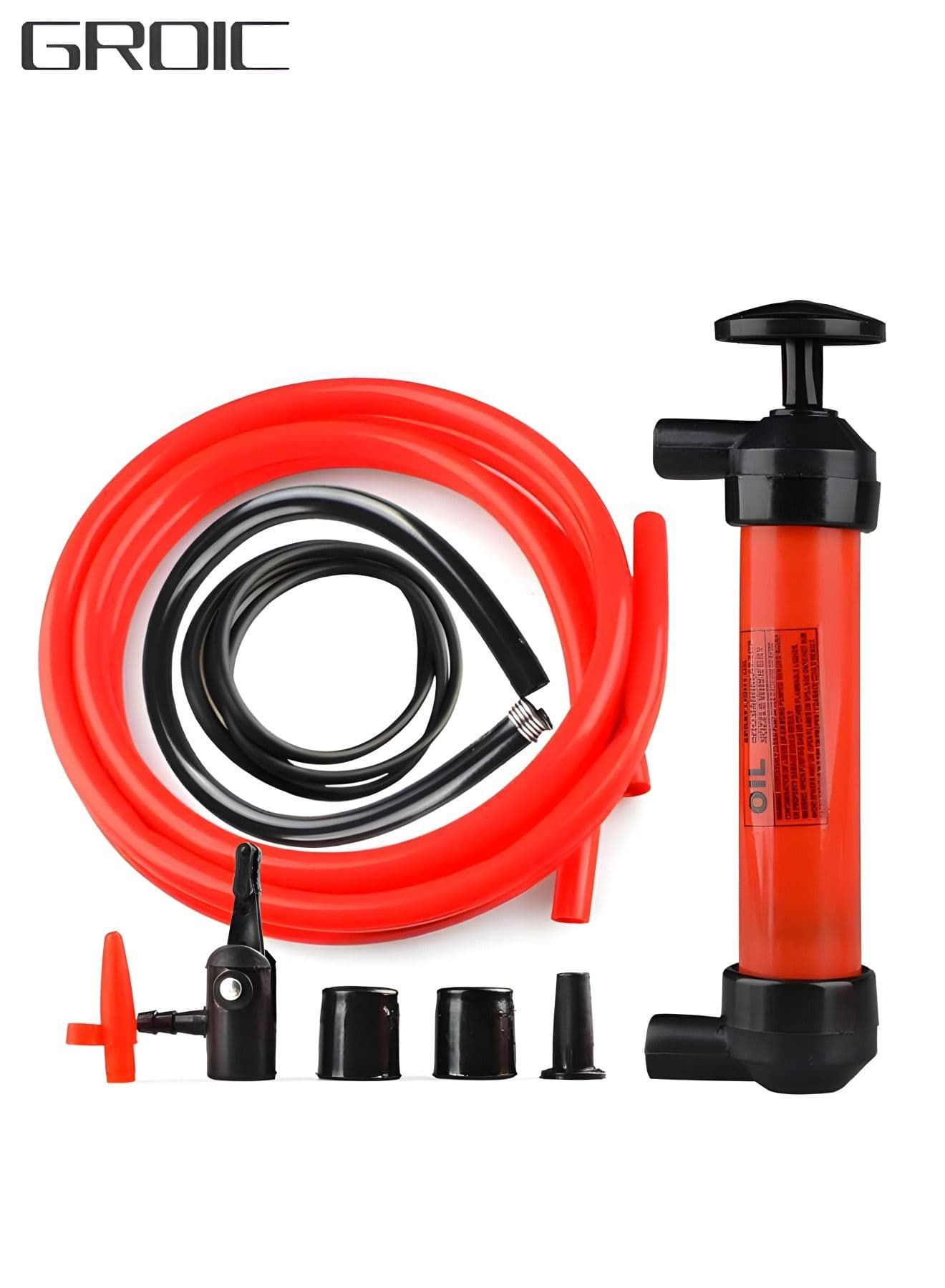 Liquid Transfer, Siphon Hand Pump - 2 Hoses,Multi-Use Siphon Vacuum Oil Extractor Pump Fluid Extractor Siphon Transfer Pump for Gasoline Liquid Oil Air and Automotive,Automotive Repair Tools
