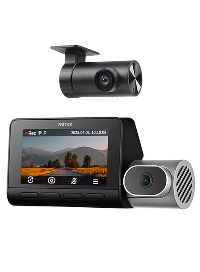 70mai 4K 3 Channel T800-2 Dash Cam, Car Camera with Free 256GB Card, STARVIS 2 IMX678, HDR Night Vision, WiFi 6, 4G LTE, ADAS, 24H Parking Mode, Supercapacitor Max Support 512G