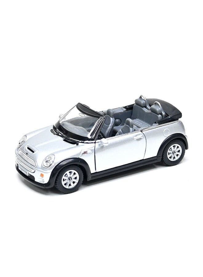 Kinsmart 1:36 Scale Door Openable Pull Back Action Mini Cooper S Convertible Diecast Metal Alloy Toy Car