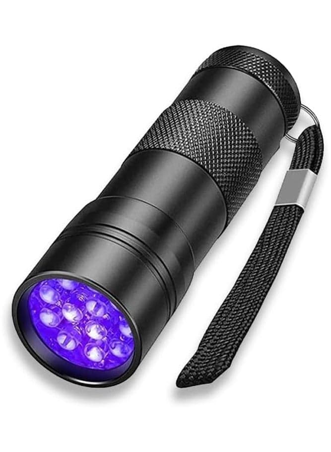 Mini 9 LED Flashlight – 395nm Black Light for Detecting Pet Stains, Urine, Bed Bugs & Hidden Germs
