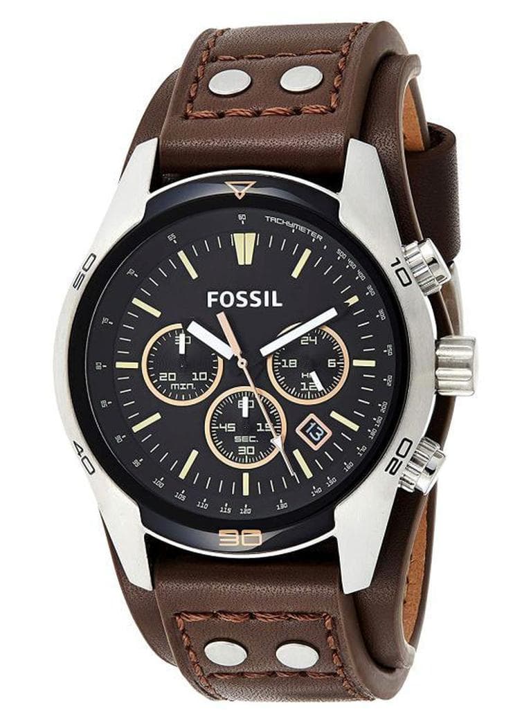 Men Water Resistant Chronograph Watch CH2891 - 44 mm - Brown