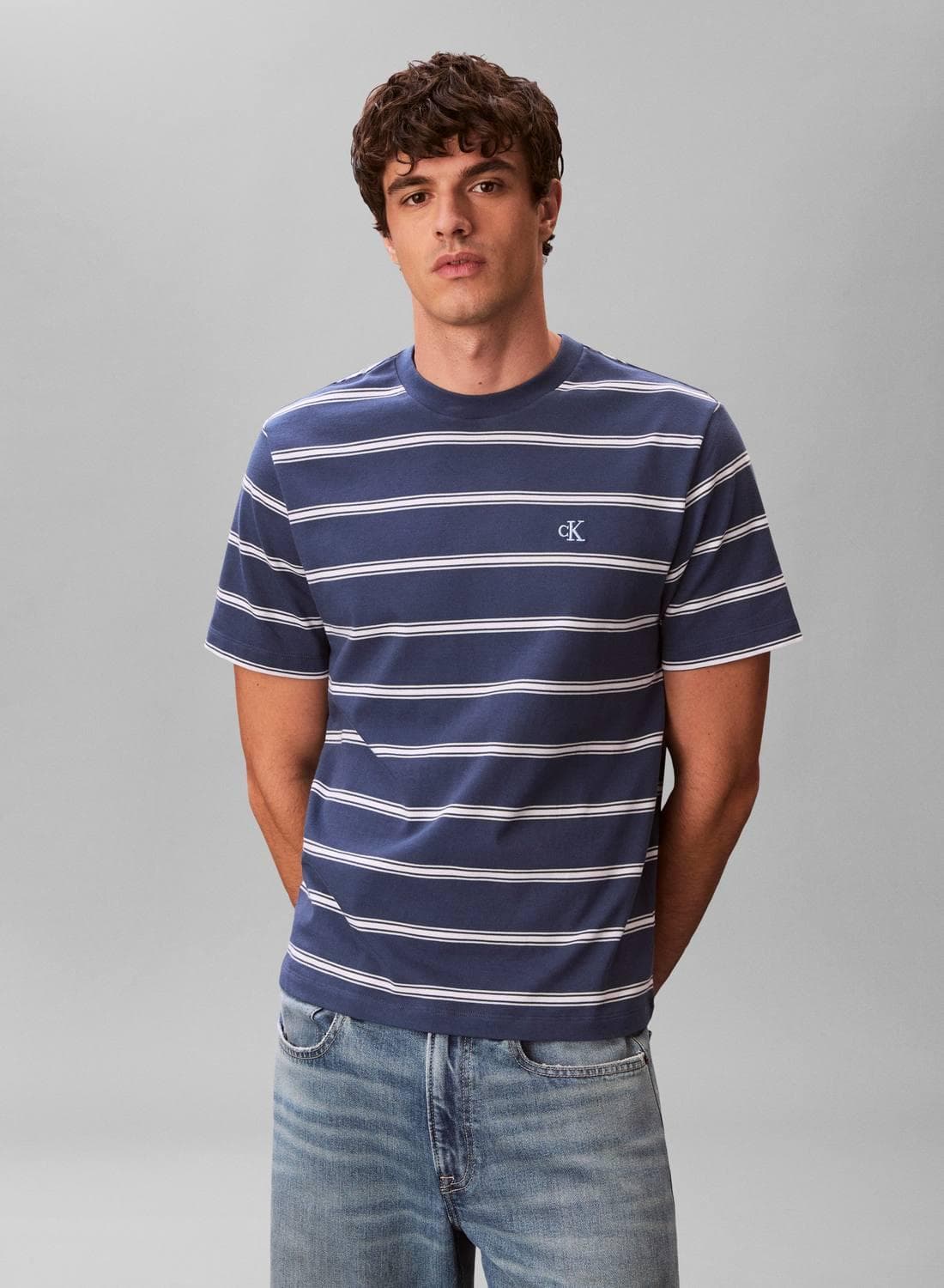 Stripe Monogram T-Shirt
