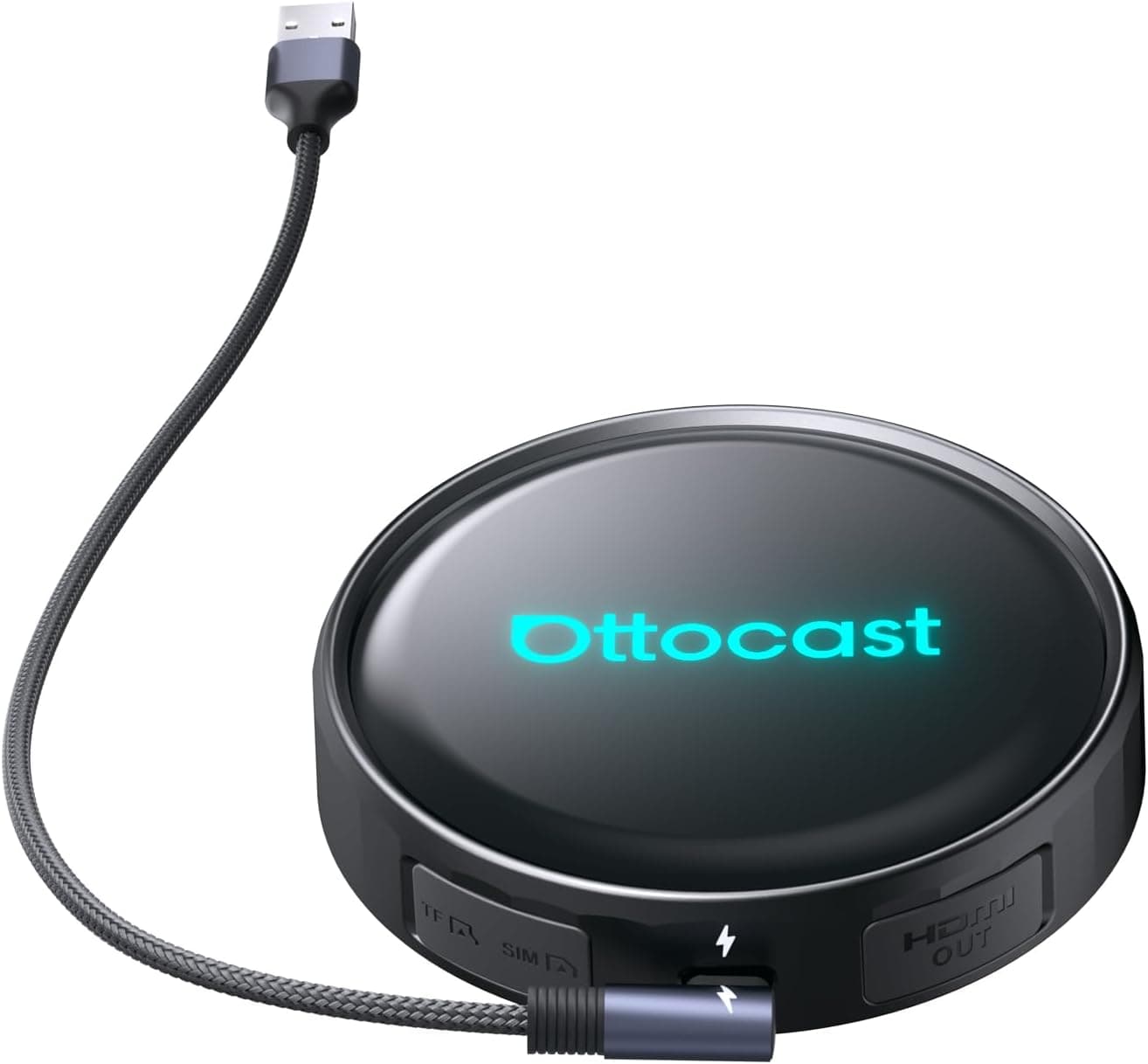 Ottocast P3 Pro OttoAibox Smart AI Car Box with Voice Assistant, Wireless CarPlay & Android Auto
