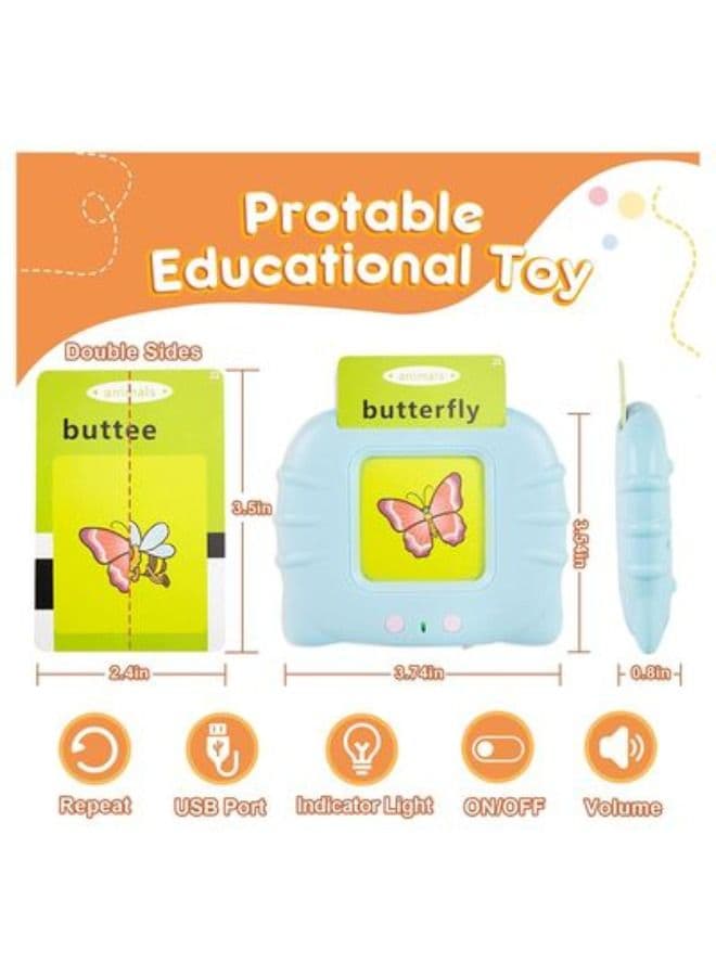 Talking Flash Cards Learning Reading Machine Toys With 510 Words for Kids Ages 2-6