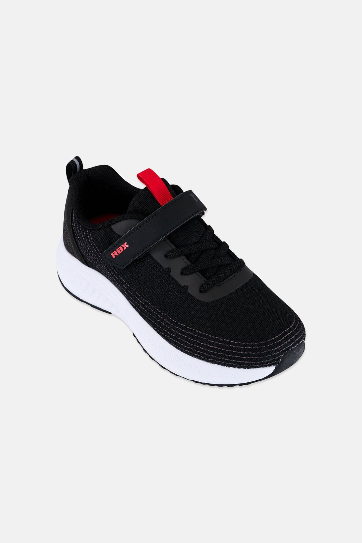 Kids Boy Velcro Closure Outdoor Shoes, Black