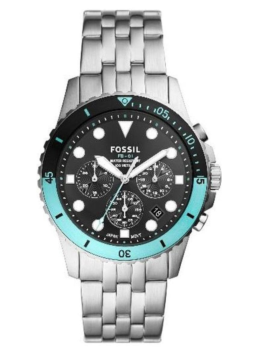 Men Chronograph Wrist Watch - 42 mm - Silver