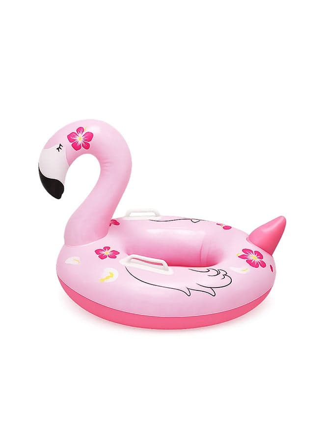 Inflatable Flamingo Baby Swim Float Ring Seat Pool Float, Pink