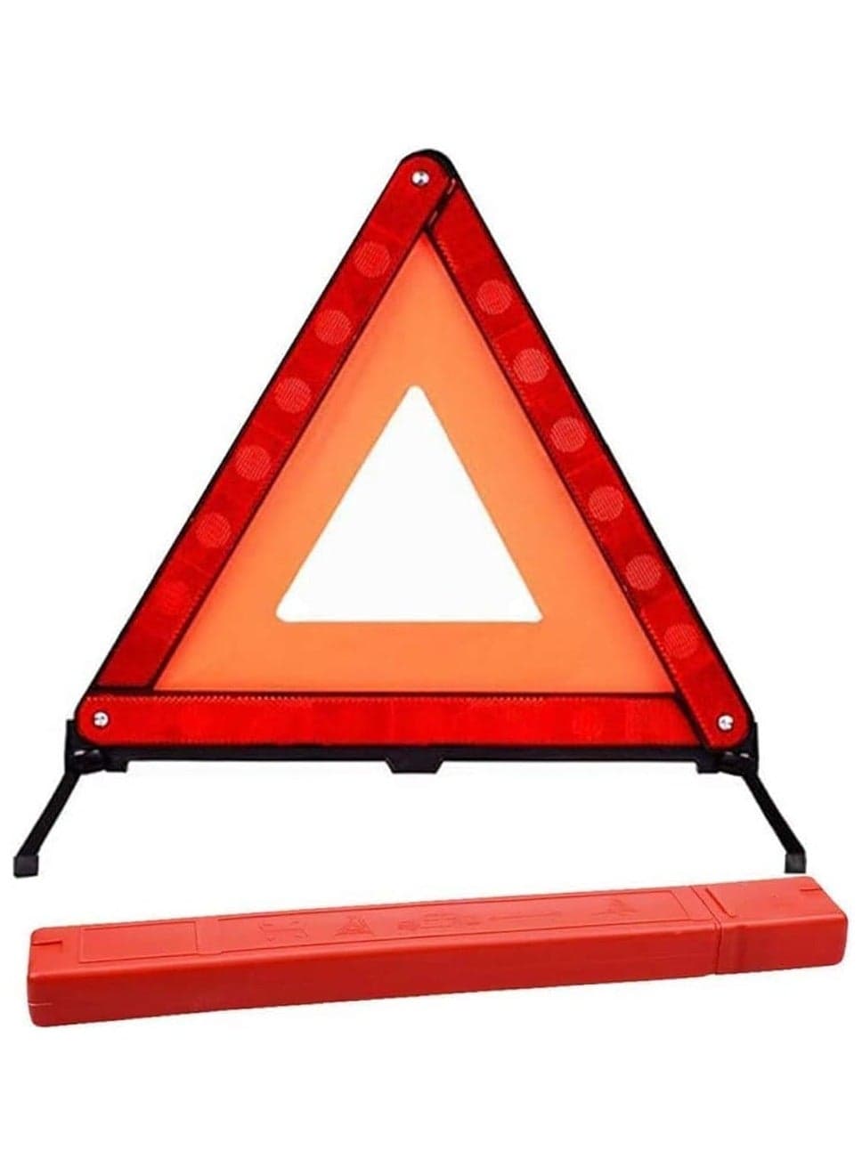 Reflective Warning Triangle, Foldable Safety Warning Triangle for Roadside Breakdowns, Warning Triangle with Storage Box for Car Emergencies Accessories (1 pack)