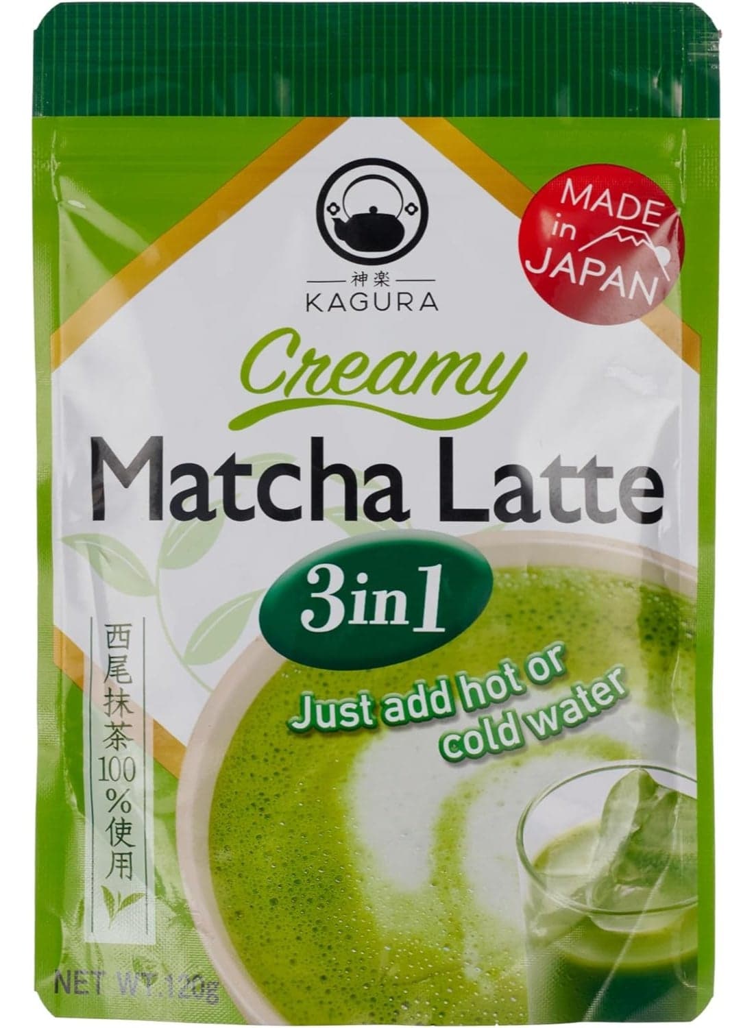 Creamy Matcha Latte 3 In1 Powder 120grams - Made in Japan