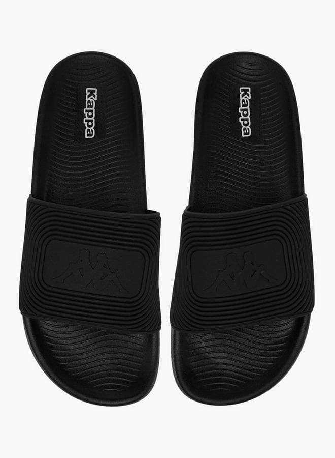 Men Logo Embossed Slides