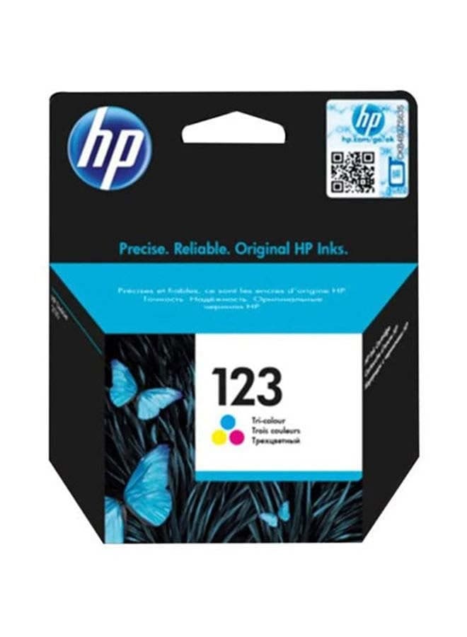خرطوشة حبر أصلية ثلاثية الألوان 123، تعمل مع طابعات HP DeskJet 1100 و2100 و2300 و2600 و3600 و3800 و4600 وHP ENVY 4520 وHP OfficeJet 3800 أرجواني/أصفر/سماوي