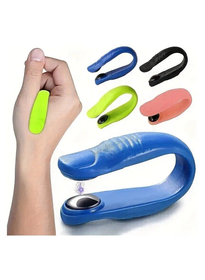 Migraine And Tension Relief Acupressure Clip - Thumb Acupoint Massage For Headache And Stress Relief - GREEN
