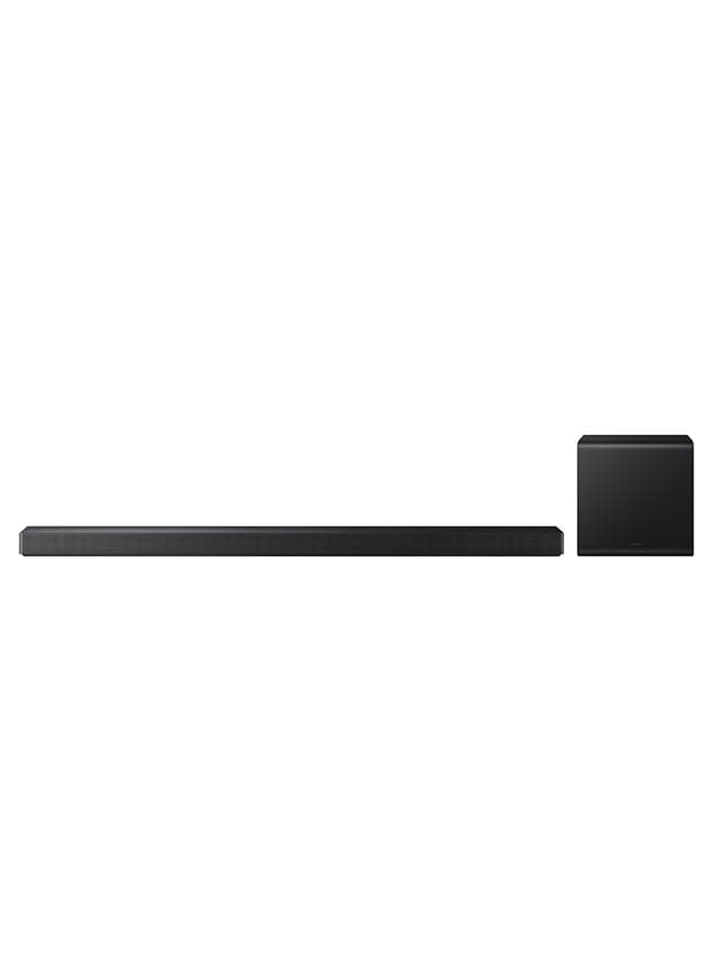 Q-series Soundbar, QS700F, 3.1.2 ch, Subwoofer, Convertible Fit, True 3.1.2ch Sound, Wireless Dolby Atmos, Q-Symphony, (2025 - UAE Version) HW-QS700F/ZN Titan Black