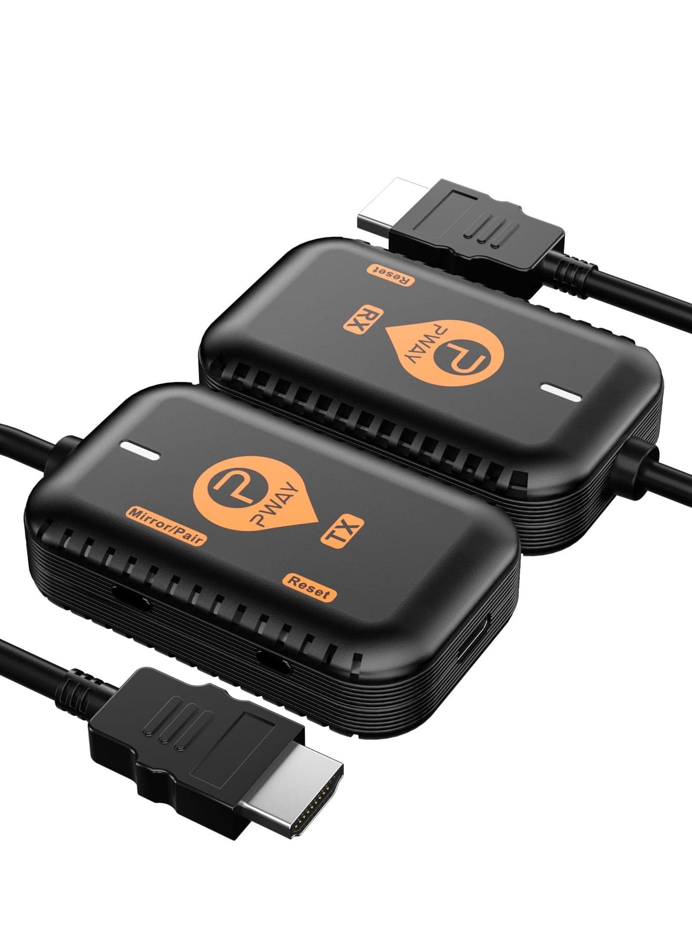 Wireless HDMI Extender - Transmitter and Receiver for Streaming Video and Audio to HDTV/Projector/Monitor from Laptop/PC/Cable Box, Supports 2.4/5GHz, Range up to 98FT/30M.
