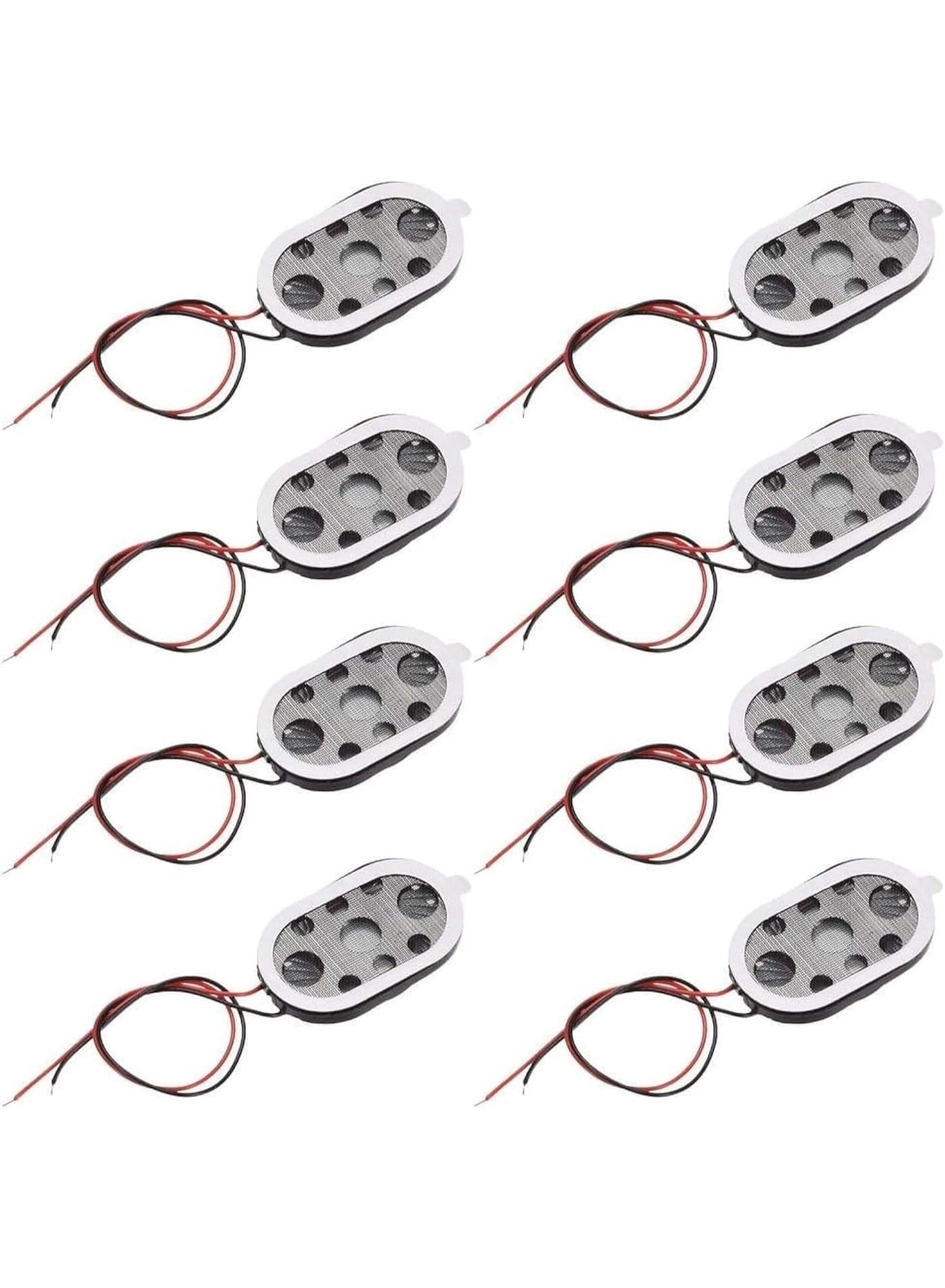 8pcs 1W 8 Ohm Mini DIY Magnetic Speaker Replacement Loudspeaker 15mmx24mm for Electronic and Navigator