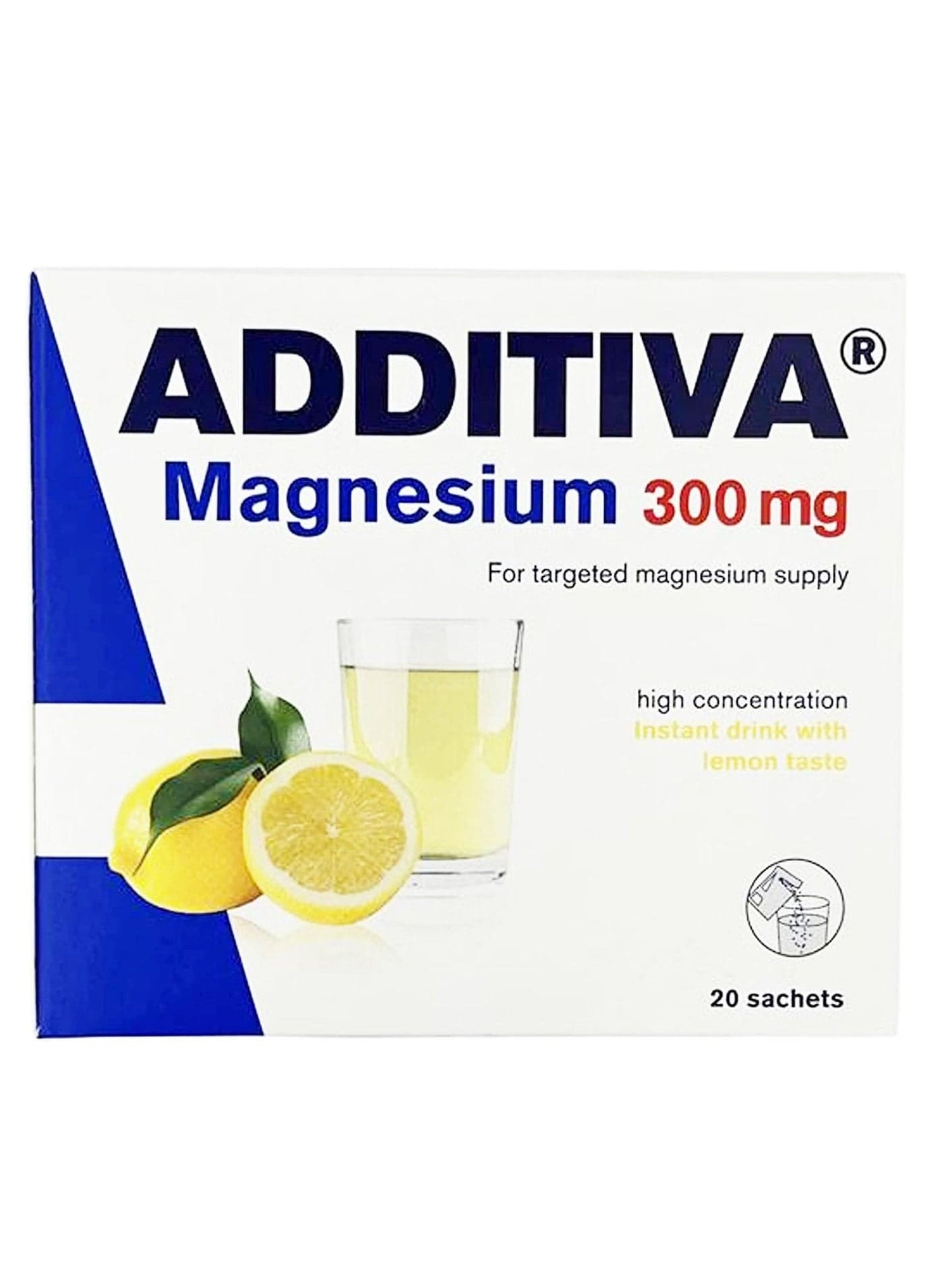 Magnesium Drink 300mg 20 Effervescent Granule Sachets, 74g