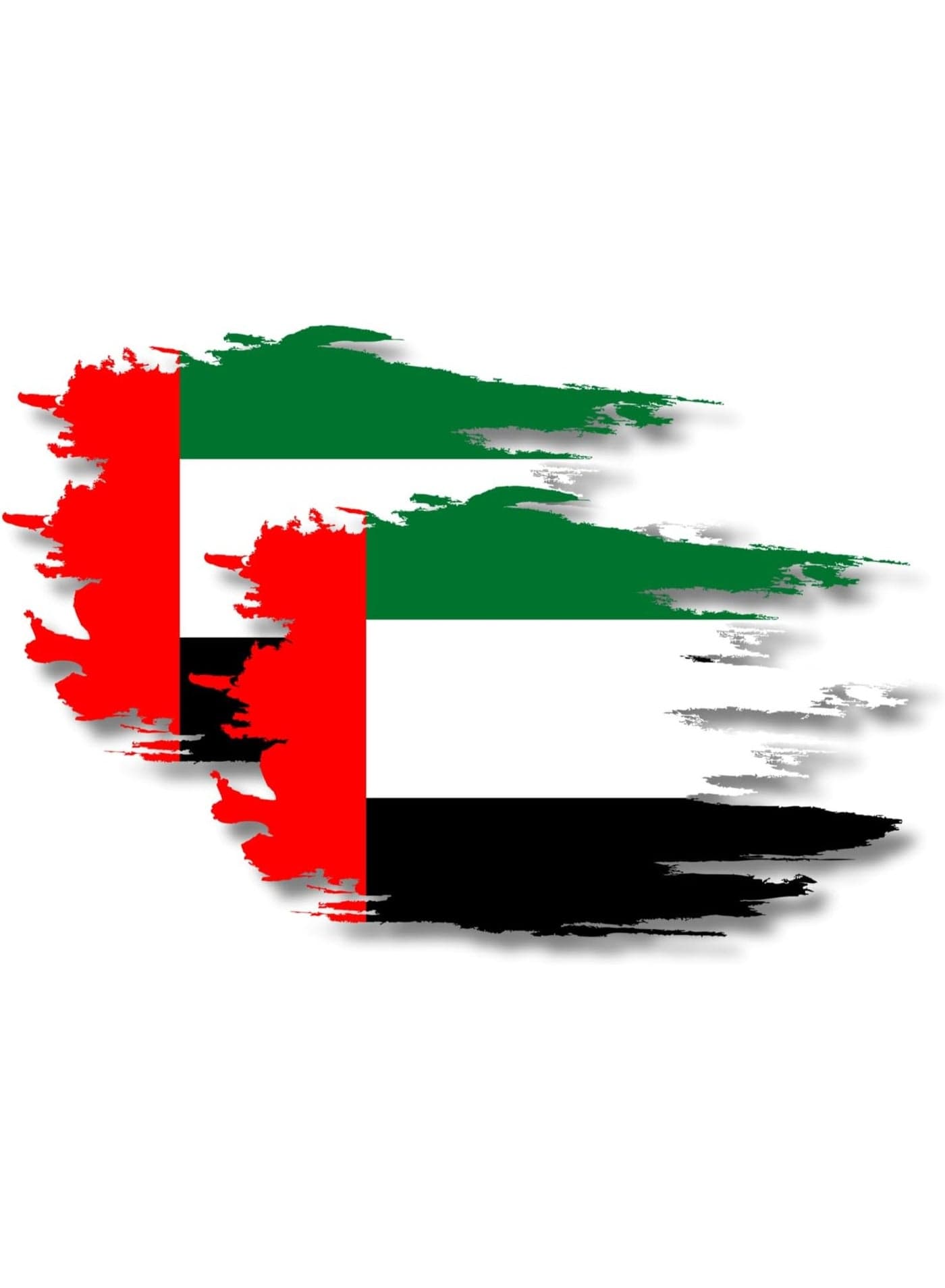 2 Pcs FLAG Car Sticker Decal for Car Bumper, Laptop, bottle | 5" |