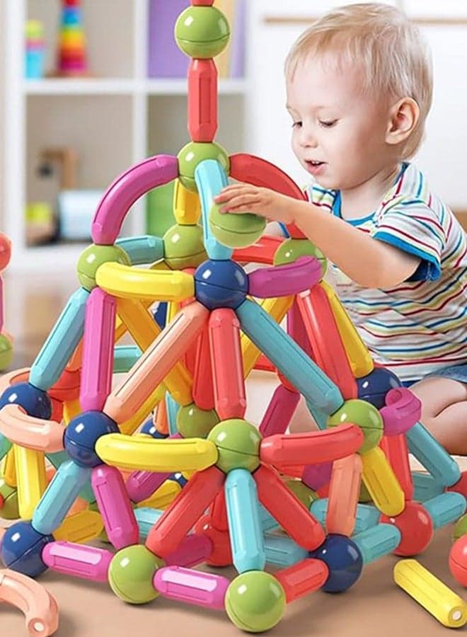 Magnetic Stick Magnetic Building Blocks for Kids: STEM Educational Learning Toys - Montessori Fun Indoor Preschool Activity Gifts for kids 3+ years