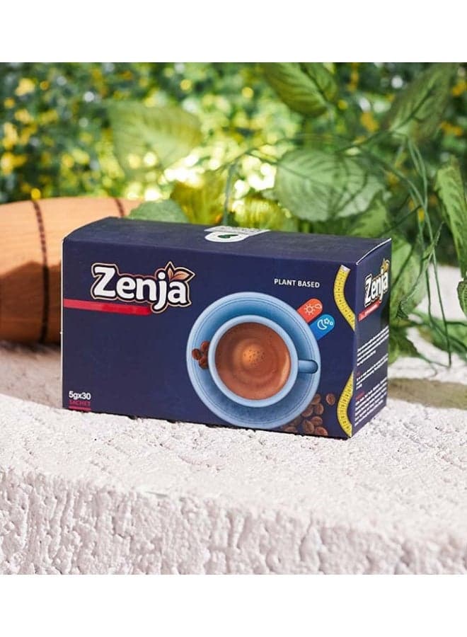 Zenja Plant-Based Coffee Mix – Premium Instant Herbal Coffee | Energy Boost & Fat Burning Support | 30 Sachets