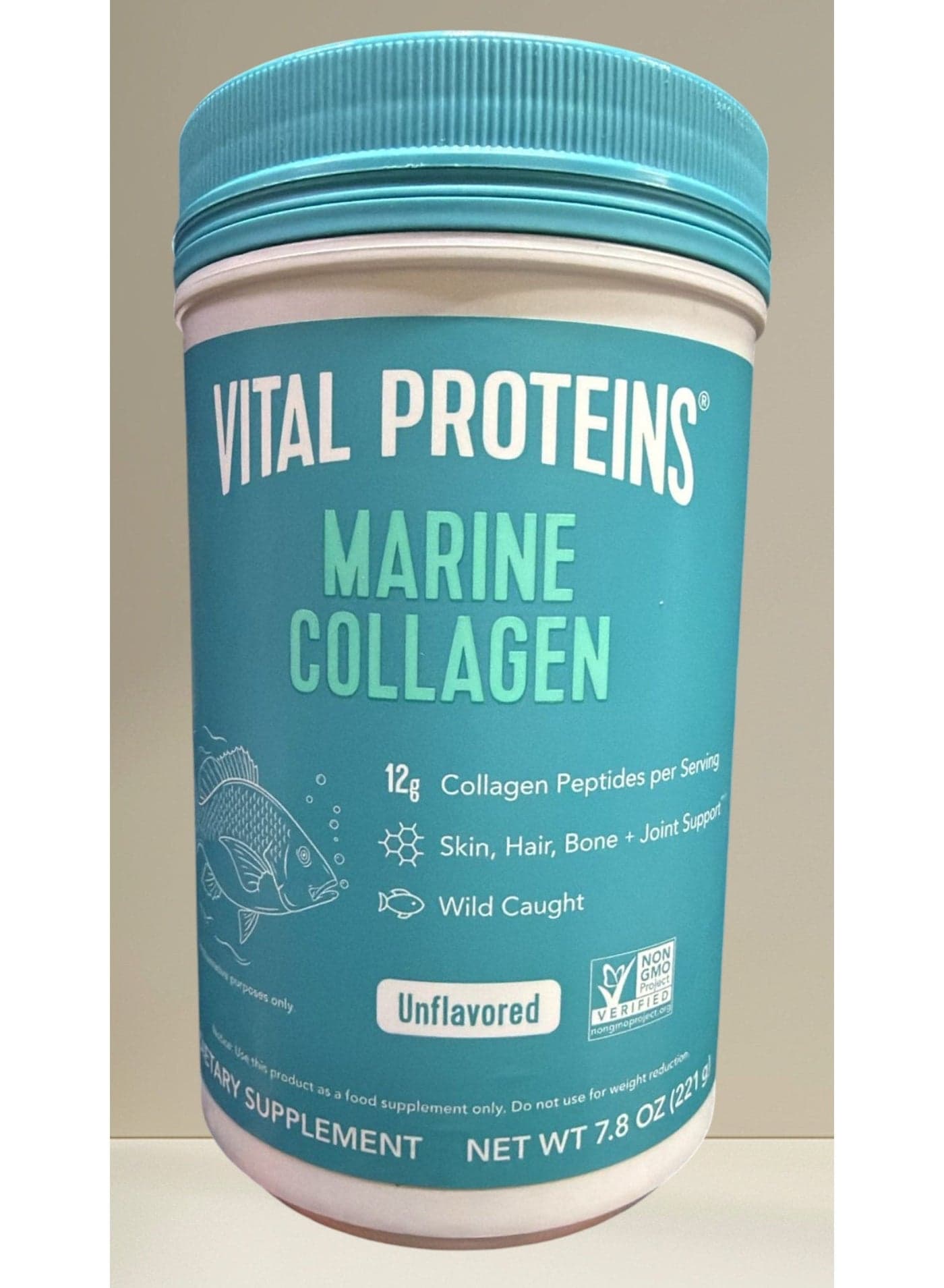 Marine Collagen, Unflavored, 7.8 oz