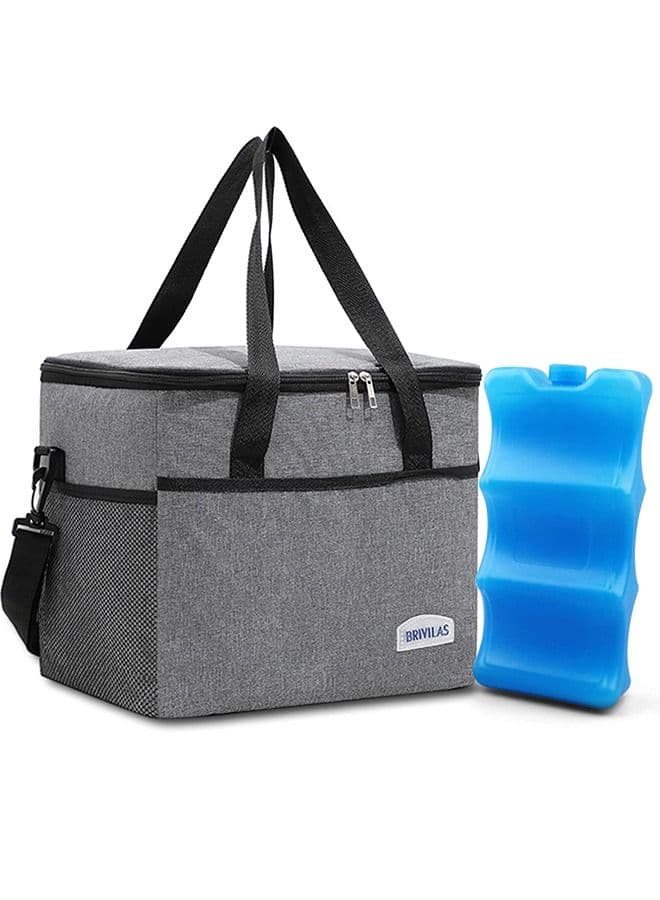Breast Milk Cooler Bag with Ice Pack for 6 Bottles up to 9 Ounce Insulated Baby Bottles Tote Bag for Breastfeeding Mothers on The go