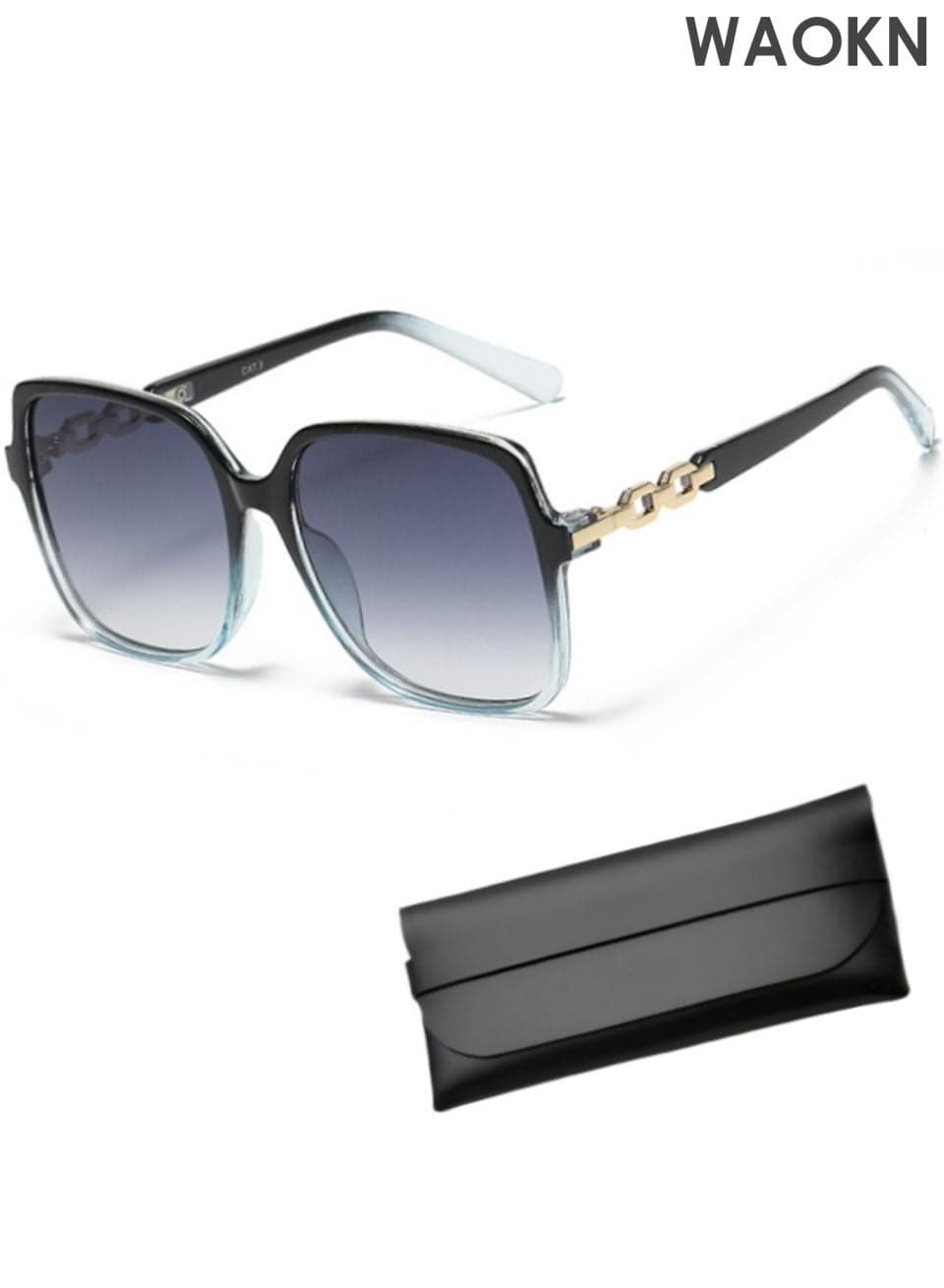Square Sunglasses Women and men , Fashion Unique Temples Design Women abd men Sun Glassess, for Women and men Oversize Ladies Eye Sunglass, UV400 Protection Shades for Travel Daily Eyewear,Trendy metal hollow out eyeglass legs design sunglasses.