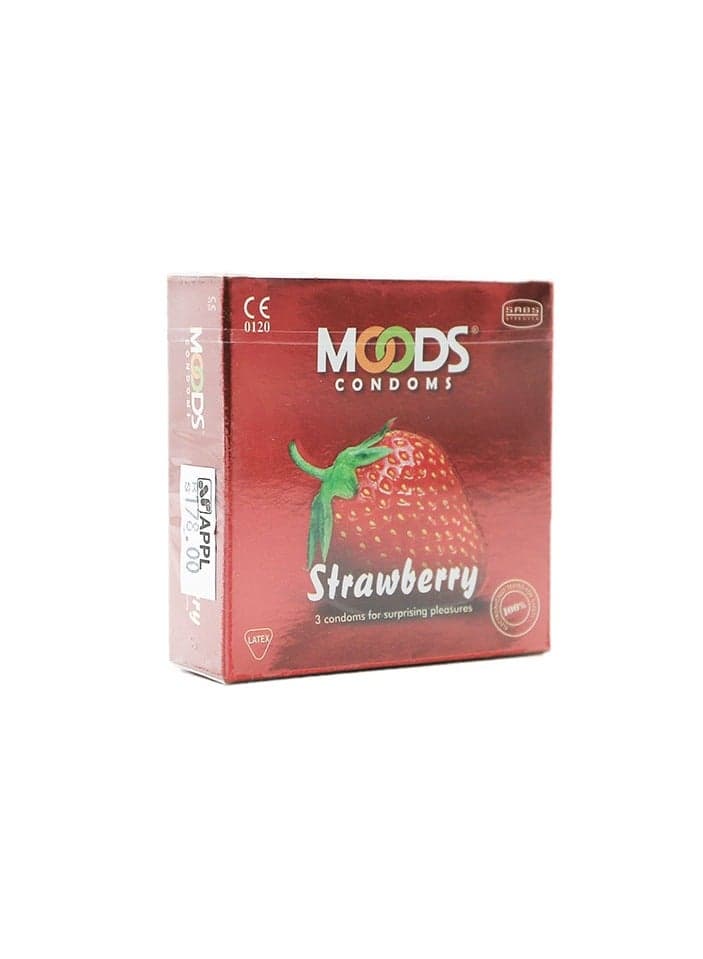 Strawberry Flavored Condoms | Pack of 3