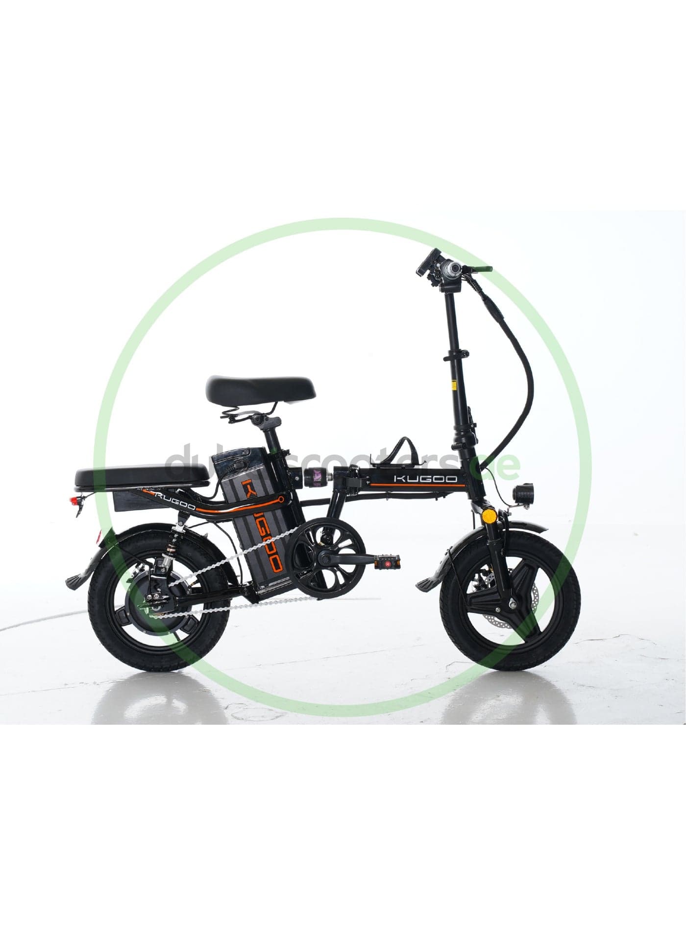 Fully Foldable Electric Bike, 800W Motor, 48V 13Ah Removable Battery, 35km/h Speed, Up to 35km Range, 14-Inch Tires, Red