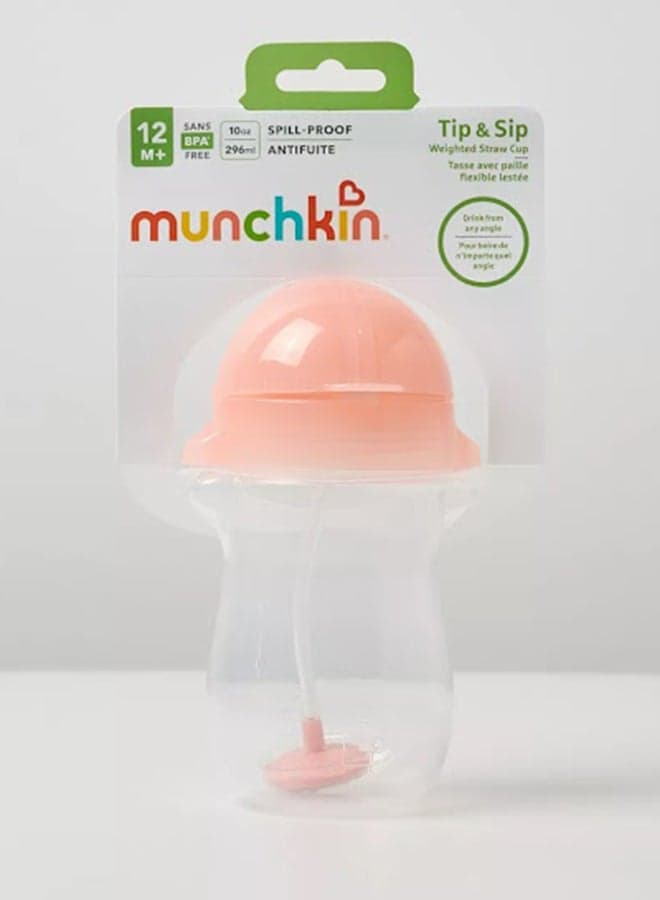 Click Lock Tip and Sip Weighted Straw Cup 10oz/296 Ml 12M+ Multicolor