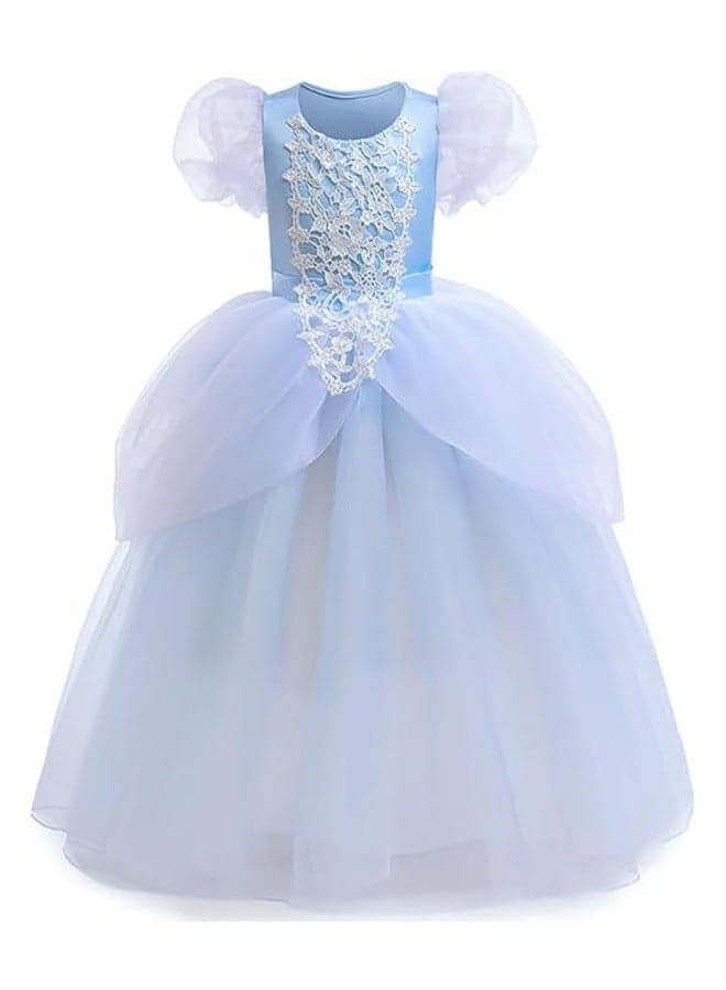 Cinderella Princess Costume Cinderella Dress Girls Dress Girls Party Cosplay Princess Birthday Dress Kids Costume Cosplay 6 to 7years old