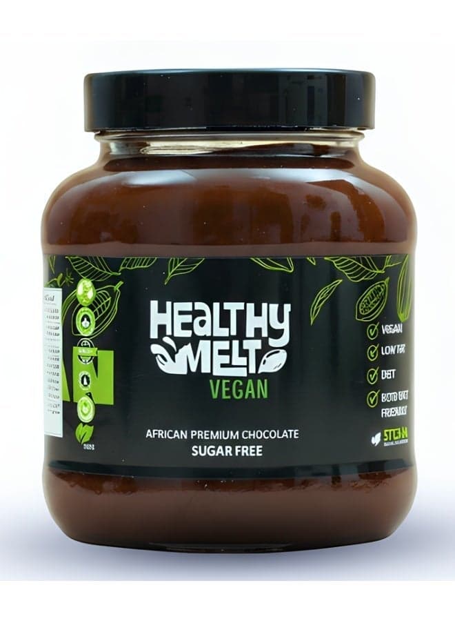 Chocovera Healthy Melt Vegan Sugar Free African Cocoa Chocolate Spread 375g Keto Friendly