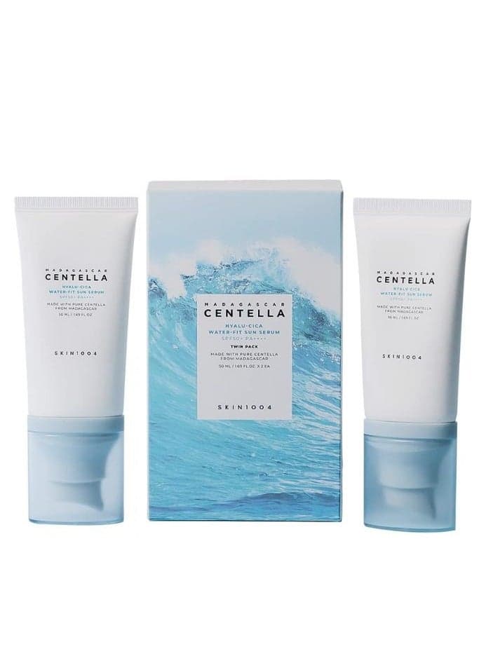 Madagascar Centella Hyalu-Cica Water-Fit Sun Serum (50ml x 2) Twin Pack