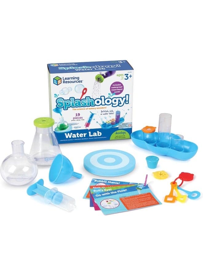 Splashology! Water Lab Science Kit, Stem Playtime, Activities, 19 Pieces, Ages 3+