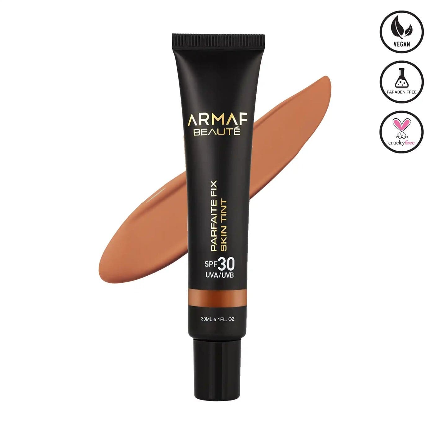 Armaf Beaute Parfaite Fix Skin Tint SPF 30 30ml, UVA/UVB Protection, Honey Colour, Semi Matte Finish, Tinted Moisturizer, Natural Coverage, Lightweight & Breathable Formula, All Skin Types
