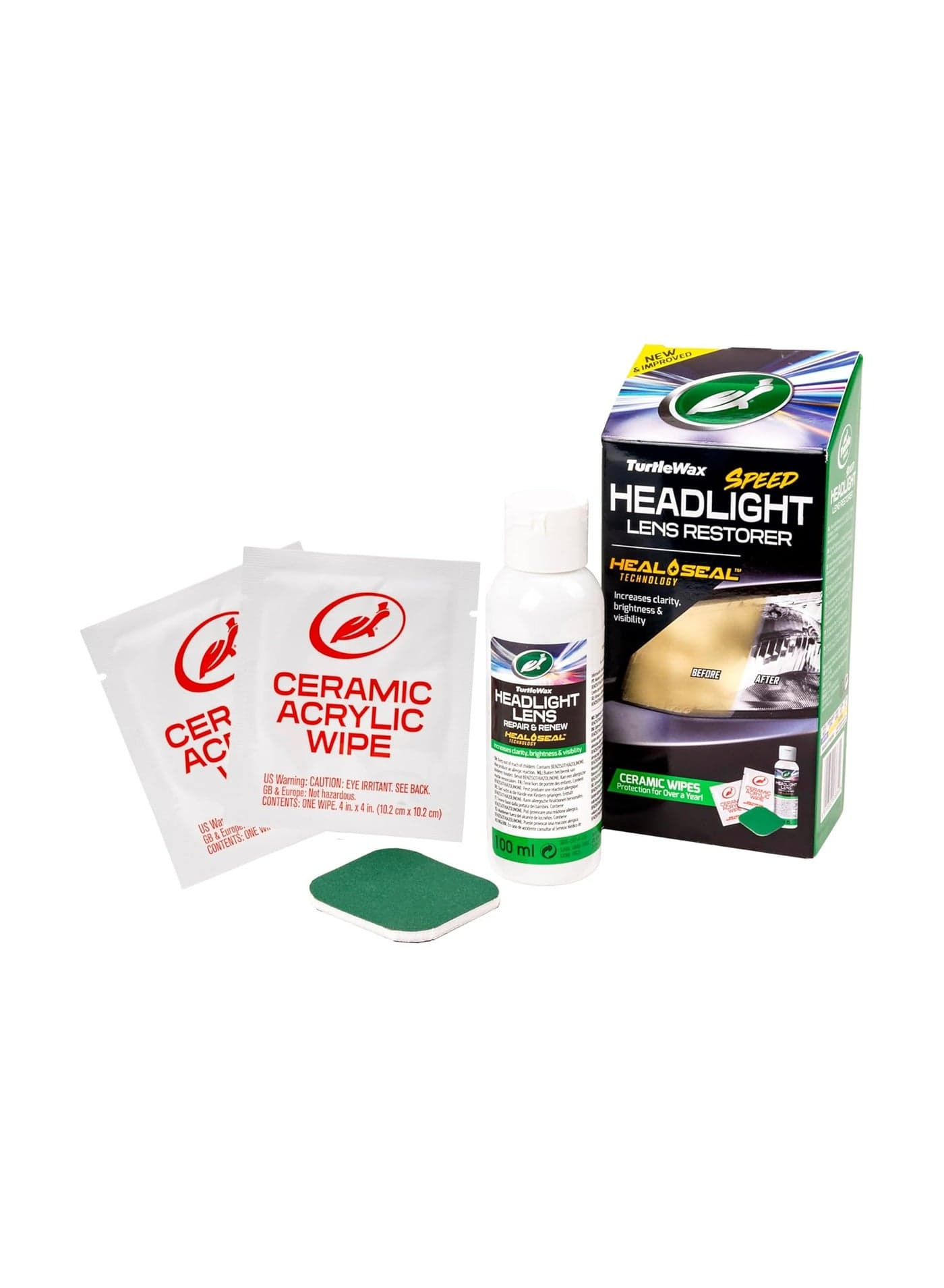 TW53685 Headlight Restorer Car Headlamp Polish Cleaner Kit New Version