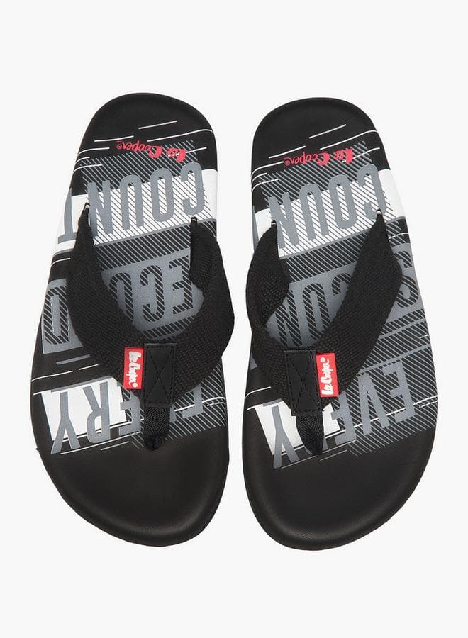 Men Graphic Print Flip-Flops