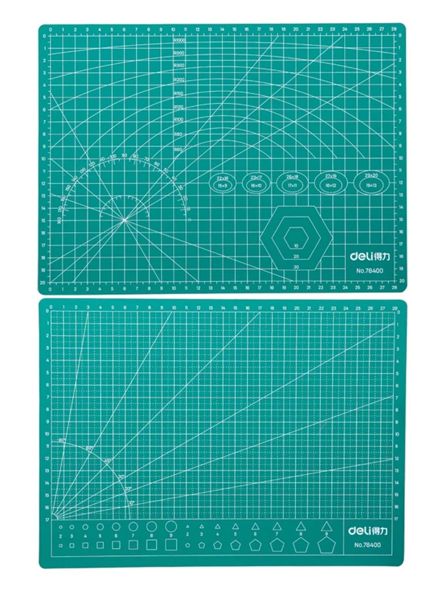 A4 Size Double Sided Cutting Mat Green