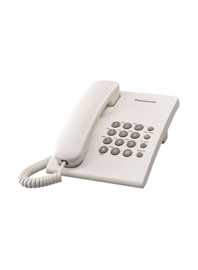 Corded Single Line Telephone White