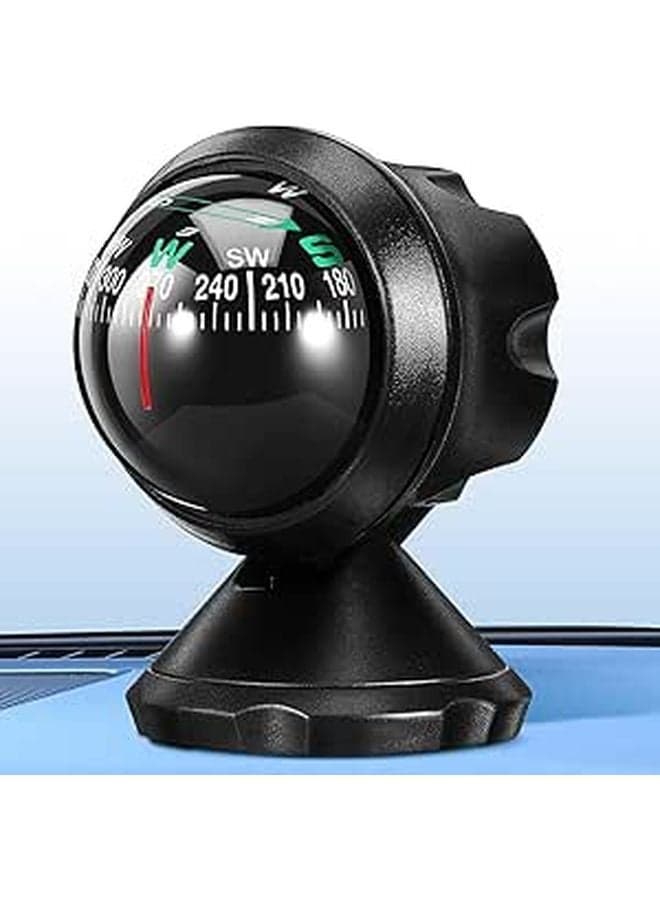 Adhesive Dashboard Compass Ball for Car Navigation Outdoor Travel Camping SUV