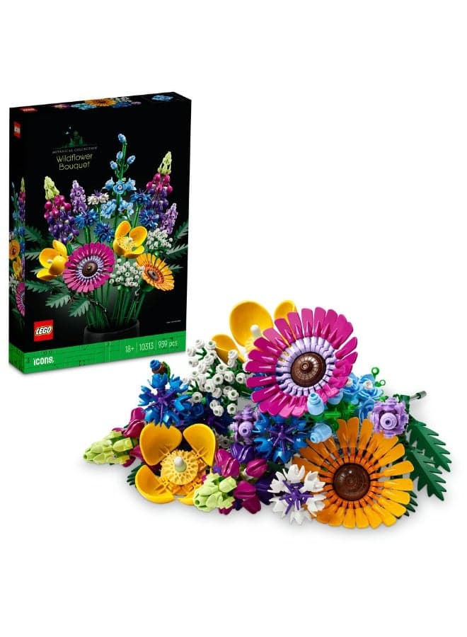 Botanicals Wildflower Bouquet Set for Adults 10313 (Age 18+, 939 Pieces)
