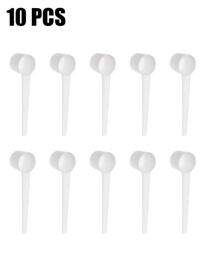 10-Pack Food Grade Long Handle Plastic Measuring Spoons, 5g, for Measuring Coffee, Tea, Milk Powder, Protein, Spices and Other Dry Goods