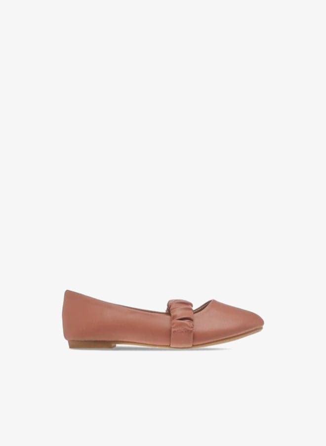 Flora Bella Solid Slip-On Ballerina Shoes