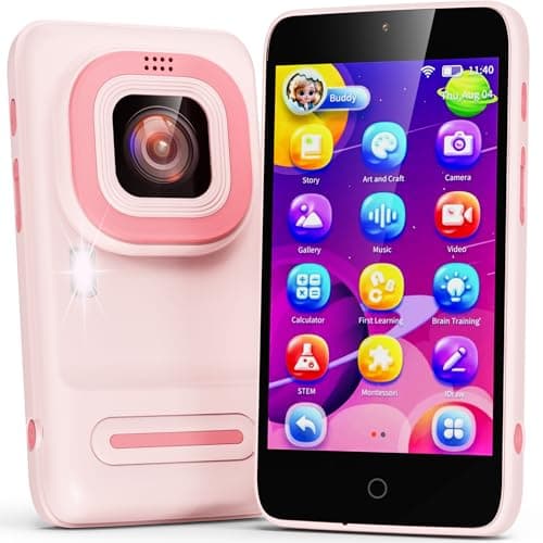 Kids Smart Phone Ashfly 397 Touchscreen Cell Phone Educational STEM Toys with 210 Learning Games and 190 Drawing Birthday for Boys Girls Age 3 4 5 6 7 8 9 10 Year Old