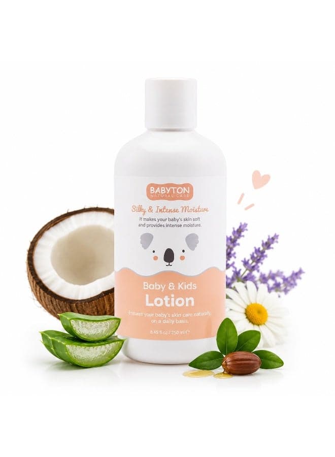 Babyton Baby Lotion 250ml – Moisturizing Baby Cream for Sensitive Skin | Aloe Vera & Natural Oils | Hydrating, Soothing, Newborn & Kids Skincare