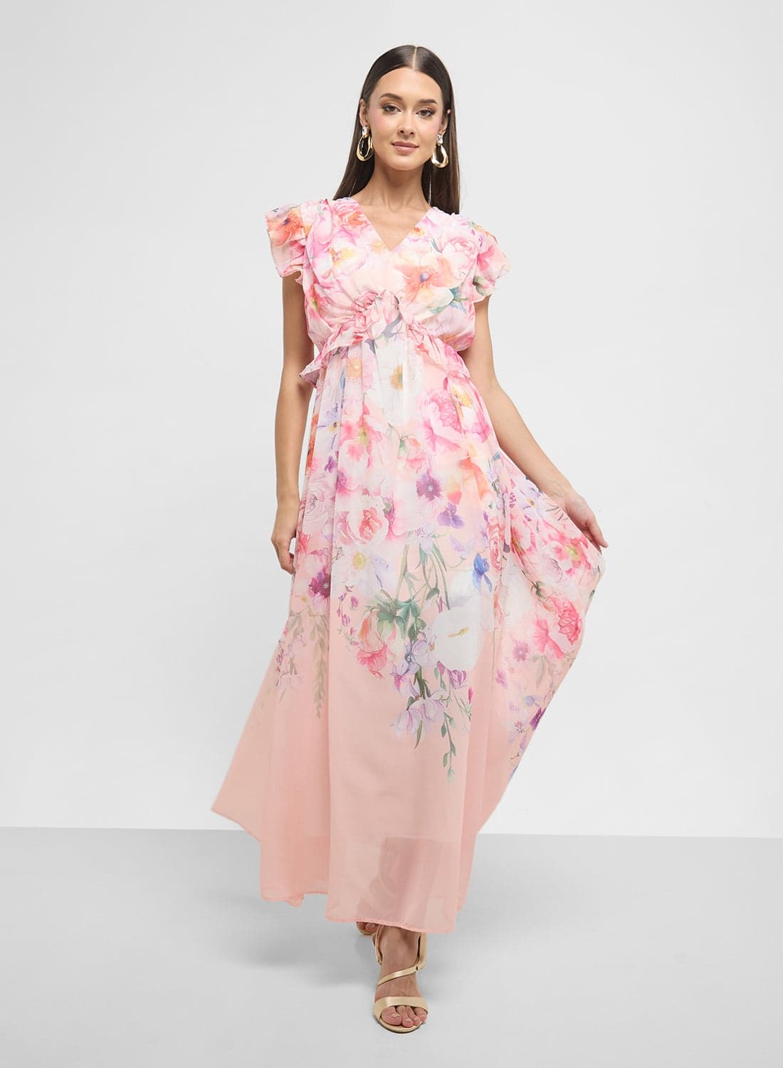 Floral Chiffon Dress